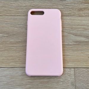 peach silicone iPhone case